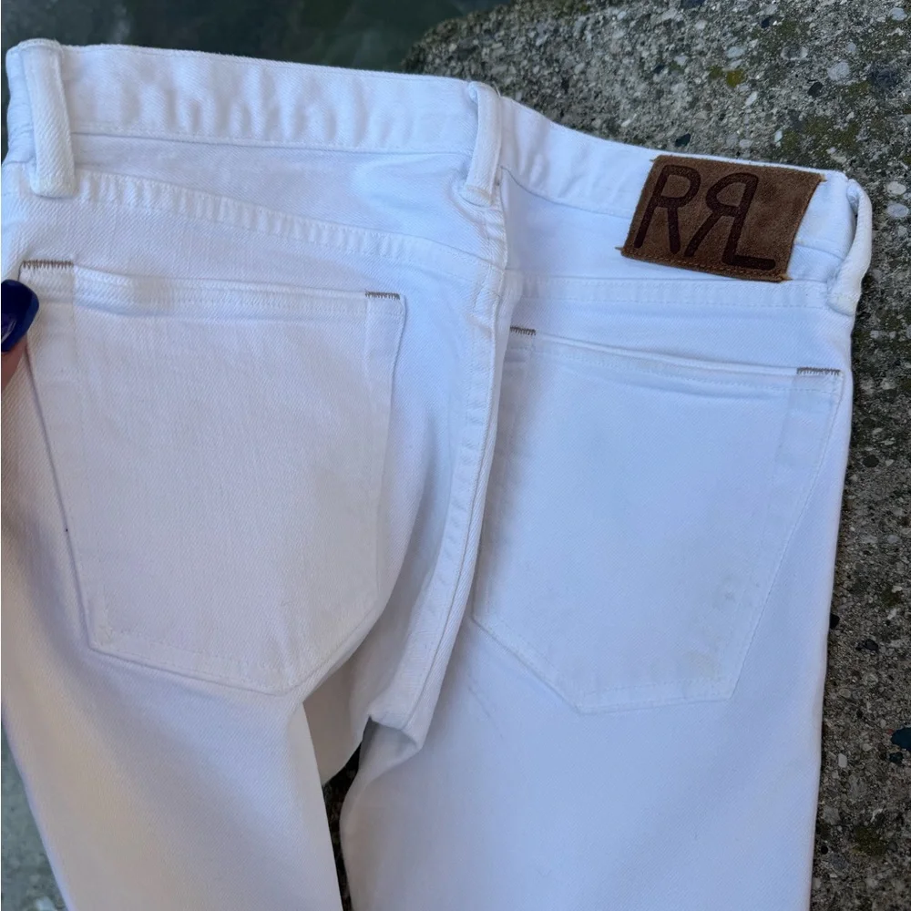 Ralph Lauren Classic White Denim Size 25 - Picture 3 of 7